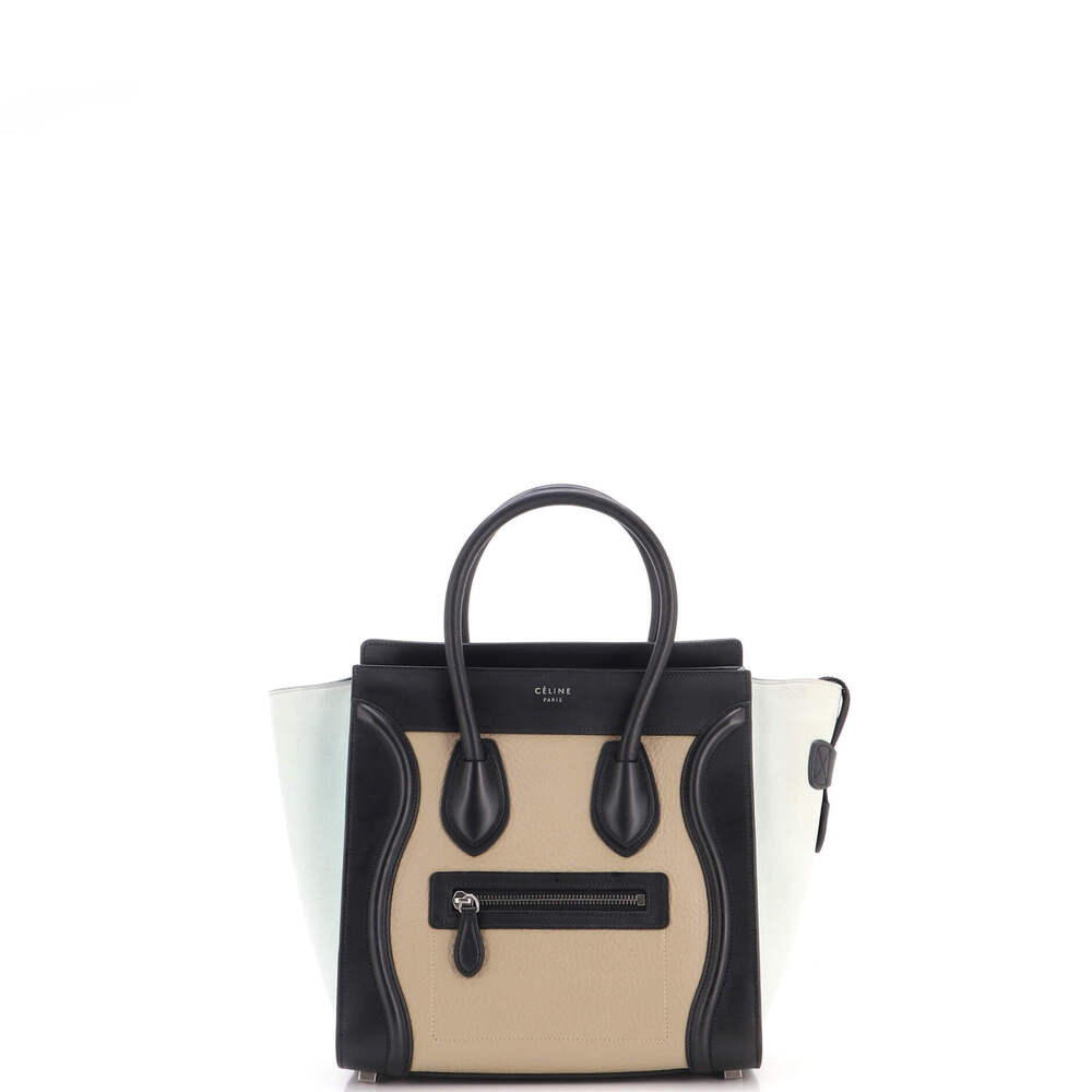 Celine Micro Tricolor Luggage Bag Leather